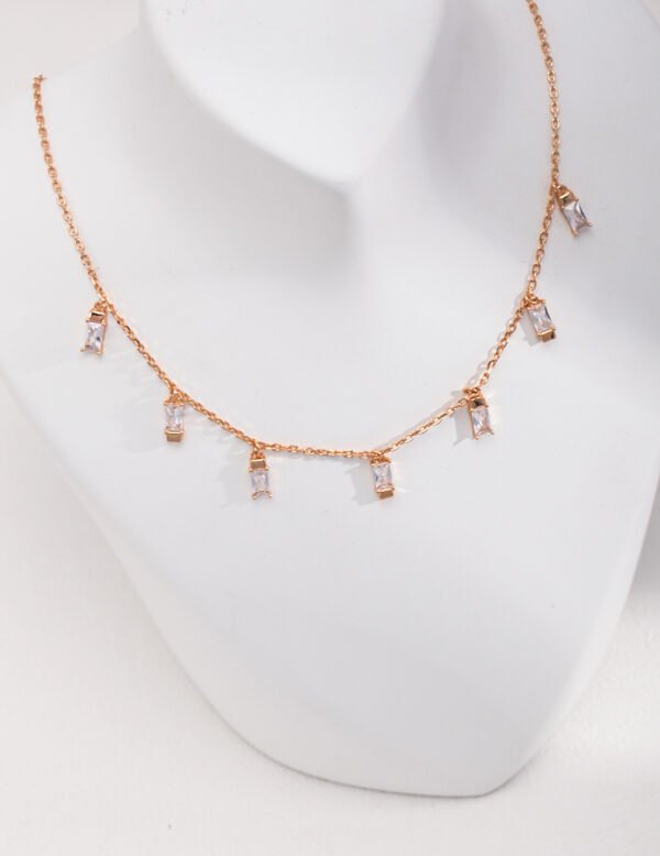Sterling silver simple folded necklace